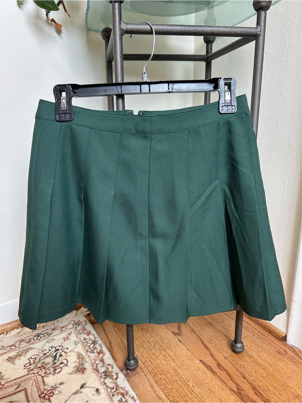 bp Forest Green Pleated Mini Skirt